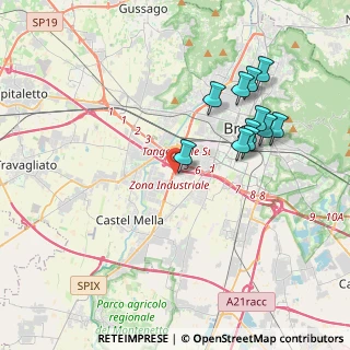Mappa Via Guglielmo Ghislandi, 25125 Brescia BS, Italia (3.82)