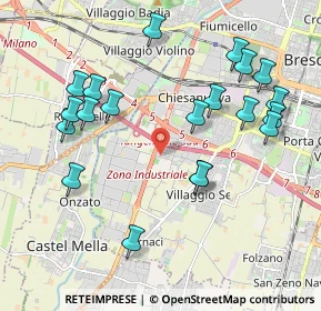 Mappa Via Guglielmo Ghislandi, 25125 Brescia BS, Italia (2.166)