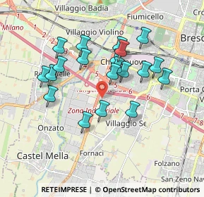 Mappa Via Guglielmo Ghislandi, 25122 Brescia BS, Italia (1.6265)