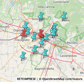 Mappa Via Guglielmo Ghislandi, 25125 Brescia BS, Italia (5.45313)