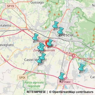 Mappa Via Gian Battista Cacciamali, 25125 Brescia BS, Italia (3.85455)
