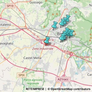 Mappa Via Gian Battista Cacciamali, 25125 Brescia BS, Italia (3.58727)