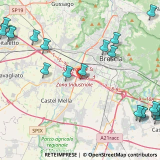 Mappa Via Gian Battista Cacciamali, 25125 Brescia BS, Italia (6.7215)