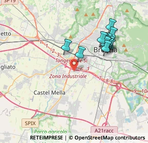 Mappa Via Gian Battista Cacciamali, 25125 Brescia BS, Italia (3.60929)