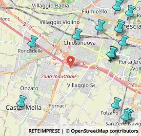 Mappa Via Gian Battista Cacciamali, 25125 Brescia BS, Italia (3.10125)