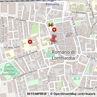 Mappa Piazza Ventiquattro Maggio, n.1, 24058 Romano di Lombardia, Bergamo (Lombardia)