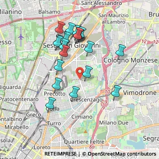 Mappa Via Adriano, 20099 Sesto San Giovanni MI, Italia (1.821)