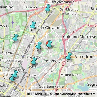 Mappa Via Adriano, 20099 Sesto San Giovanni MI, Italia (2.61364)