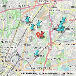 Mappa Via Adriano, 20099 Sesto San Giovanni MI, Italia (1.80818)