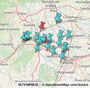 Mappa Via A. Pigafetta, 36043 Camisano Vicentino VI, Italia (10.7185)