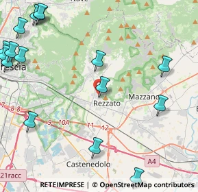 Mappa Via C. Golgi, 25086 Rezzato BS, Italia (6.6525)
