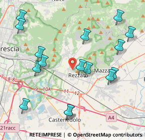 Mappa Via C. Golgi, 25086 Rezzato BS, Italia (4.735)