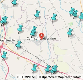 Mappa Via dei Bersaglieri, 36043 Camisano Vicentino VI, Italia (6.143)