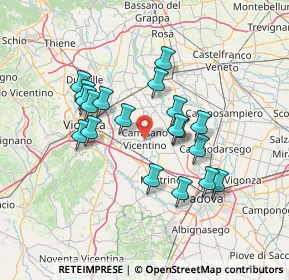 Mappa Via dei Bersaglieri, 36043 Camisano Vicentino VI, Italia (12.23737)