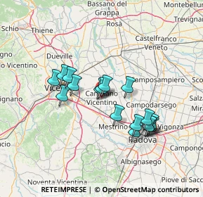 Mappa Via dei Bersaglieri, 36043 Camisano Vicentino VI, Italia (11.87235)