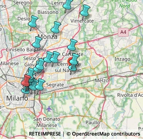 Mappa Via Giancarlo Puecher, 20063 Cernusco sul Naviglio MI, Italia (8.319)