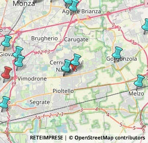 Mappa Via Giancarlo Puecher, 20063 Cernusco sul Naviglio MI, Italia (6.3905)