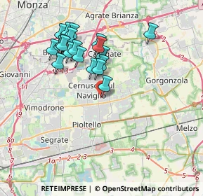 Mappa Via Giancarlo Puecher, 20063 Cernusco sul Naviglio MI, Italia (3.544)