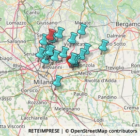 Mappa Via Giancarlo Puecher, 20063 Cernusco sul Naviglio MI, Italia (9.5205)