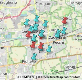 Mappa Via Giancarlo Puecher, 20063 Cernusco sul Naviglio MI, Italia (1.2895)