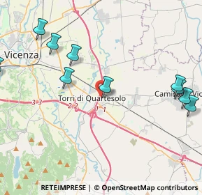 Mappa Via della Croce, 36040 Torri di Quartesolo VI, Italia (5.47091)