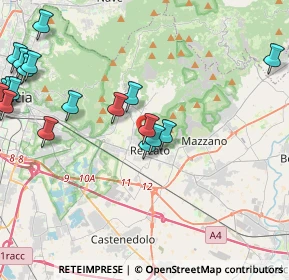 Mappa Via Santuario, 25086 Rezzato BS, Italia (5.449)