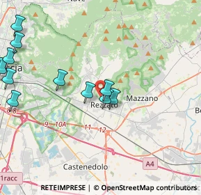 Mappa Via Santuario, 25086 Rezzato BS, Italia (5.12167)