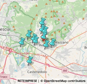 Mappa Via Santuario, 25086 Rezzato BS, Italia (2.22182)