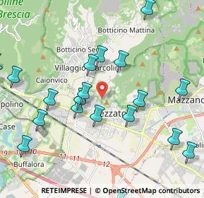 Mappa Via Santuario, 25086 Rezzato BS, Italia (2.457)