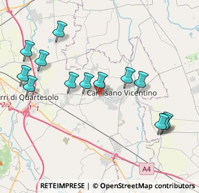 Mappa Via Egidio Negrin, 36043 Camisano Vicentino VI, Italia (4.19846)