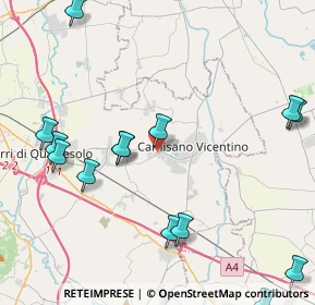 Mappa Via Egidio Negrin, 36043 Camisano Vicentino VI, Italia (5.54333)