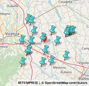 Mappa Via Egidio Negrin, 36043 Camisano Vicentino VI, Italia (7.1325)