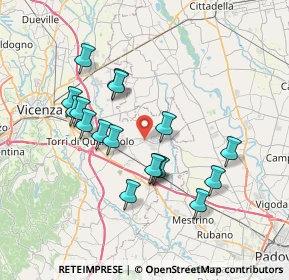 Mappa Via Egidio Negrin, 36043 Camisano Vicentino VI, Italia (6.72941)