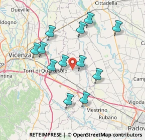 Mappa Via Egidio Negrin, 36043 Camisano Vicentino VI, Italia (6.97417)