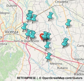 Mappa Via Egidio Negrin, 36043 Camisano Vicentino VI, Italia (5.88667)