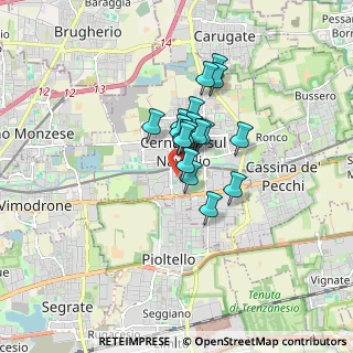 Mappa Via Enrico Toti, 20123 Cernusco sul Naviglio MI, Italia (1.03667)