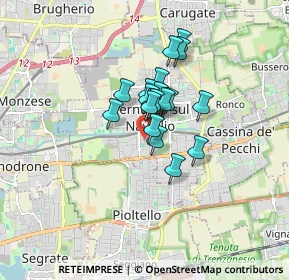 Mappa 20123 Cernusco sul Naviglio MI, Italia (1.03579)
