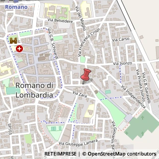 Mappa Via Gaetano Donizetti, 20, 24058 Romano di Lombardia, Bergamo (Lombardia)