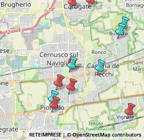 Mappa Via Fratelli di Dio, 20063 Cernusco sul Naviglio MI, Italia (2.36909)