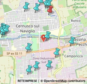 Mappa Via Fratelli di Dio, 20063 Cernusco sul Naviglio MI, Italia (1.443)