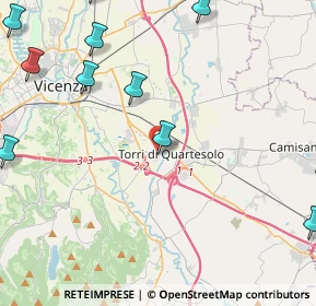 Mappa Via II Giugno, 36040 Torri di Quartesolo VI, Italia (6.69077)