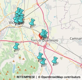 Mappa Via II Giugno, 36040 Torri di Quartesolo VI, Italia (4.48)