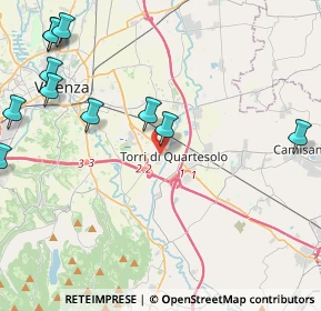 Mappa Via II Giugno, 36040 Torri di Quartesolo VI, Italia (5.6)