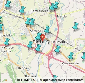 Mappa Via II Giugno, 36040 Torri di Quartesolo VI, Italia (2.644)