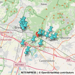 Mappa Via Mario Alberti, 25134 Brescia BS, Italia (3.239)