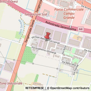 Mappa Via Gian Battista Cacciamali, 67, 25125 Brescia, Brescia (Lombardia)