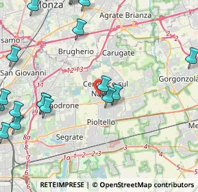 Mappa Via Don L. Sturzo, 20063 Cernusco sul Naviglio MI, Italia (6.084)