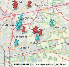 Mappa Via Don L. Sturzo, 20063 Cernusco sul Naviglio MI, Italia (3.95231)