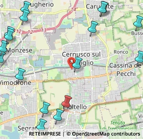 Mappa Via Don L. Sturzo, 20063 Cernusco sul Naviglio MI, Italia (3.3835)