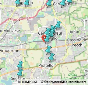 Mappa Via Don L. Sturzo, 20063 Cernusco sul Naviglio MI, Italia (2.28063)